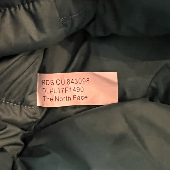 The North Face Goose Down 550 Vest Men’s Small Green and Winter Hiking Winter - Picture 10 of 10